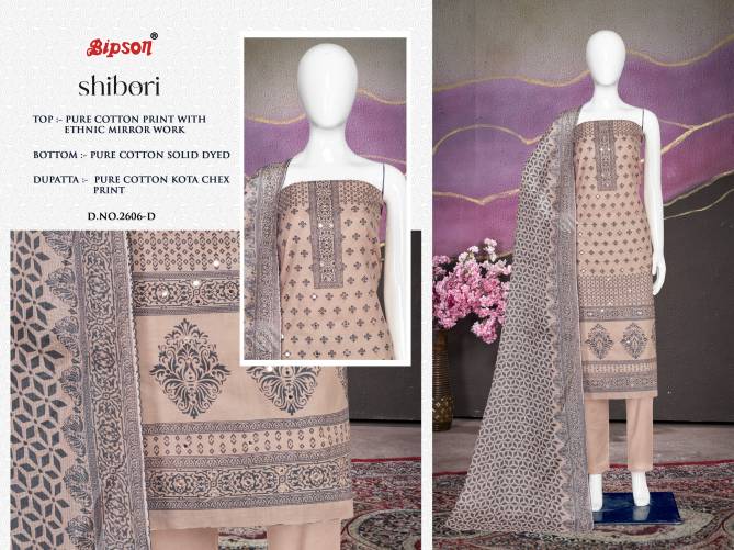 Shibori 2606 By Bipson Printed Pure Cotton Dress Material Wholesale Price In Surat
